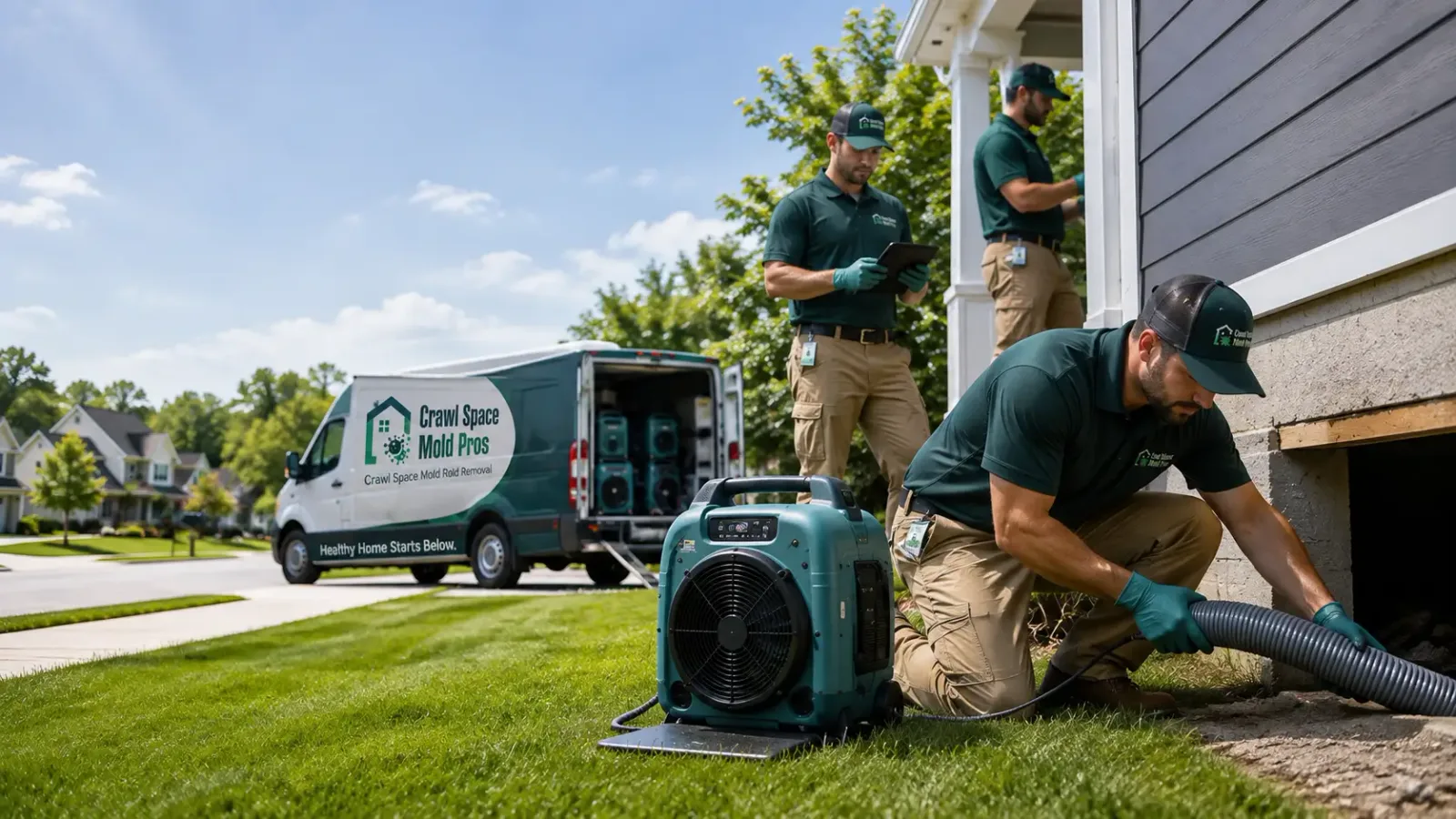 Crawl Space Mold Removal in Barney, ND